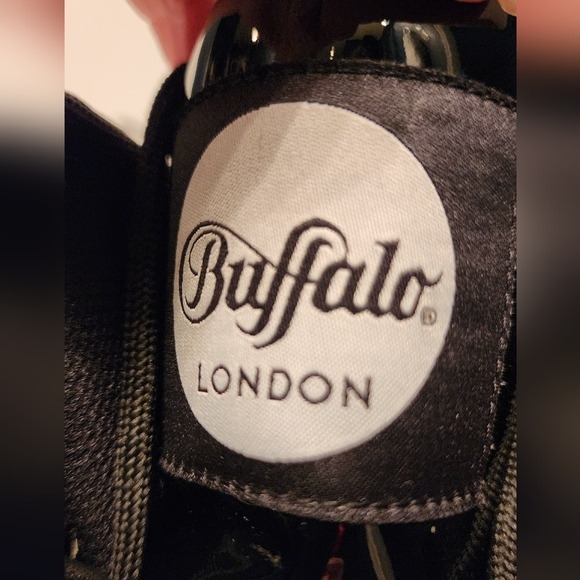 Buffalo Black Patent Ankle Boots - Picture 15 of 16